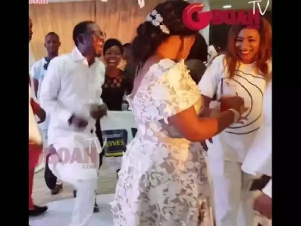 Video: Mide Martins Sprays Money On Mercy Aigbe As Her Hubby Shows Off His Dance Move At Aigbe